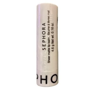 Sephora Collection Sheer Matte Lip Balm 00 Clear Shea Butter Hydrating New
